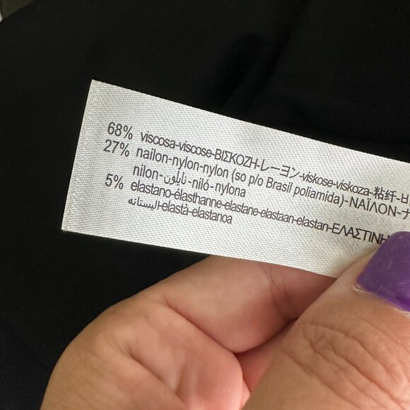 2/$30 ZARA Rhinestone Tuxedo Leggings Black Small #A0652 - Picture 11 of 12